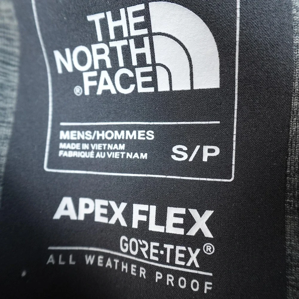 North Face Jacket Mens S Black Apex Flex GORE TEX Hooded Waterproof Coat Outdoor